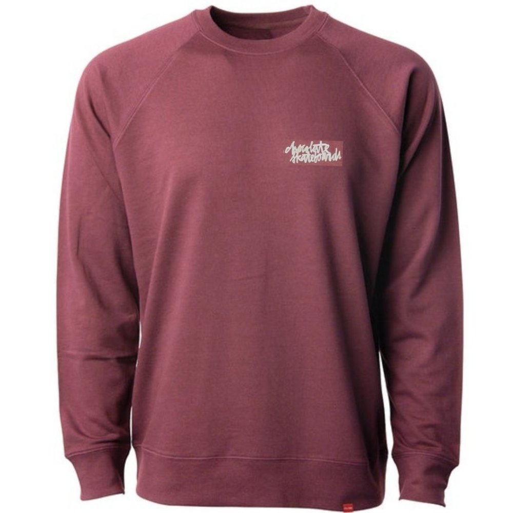 Chocolate Sweatshirt Crewneck Maroon Sizes M, L